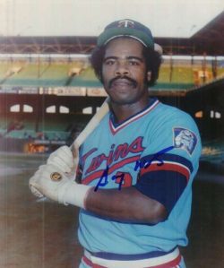 AUTOGRAPHED GARY WARD -  Minnesota Twins photo