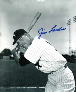 AUTOGRAPHED JIM LANDIS photo  Chicago White Sox