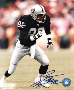 Autographed JAMES JETT 8x10 Oakland Raiders photo