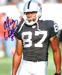 Autographed ALVIS WHITTED Oakland Raiders photo