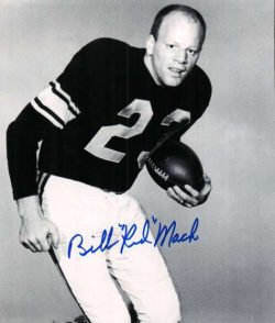 Autographed BILL RED MACK 8x10 Pittsburgh Steelers Photo