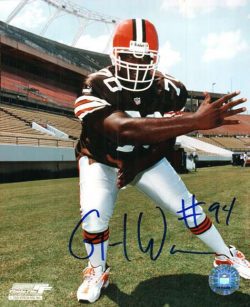 Autographed GERARD WARREN photo Cleveland Browns