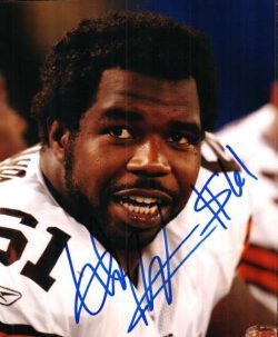Autographed GERARD WARREN photo Cleveland Browns