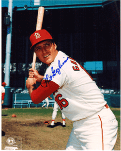 AUTOGRAPHED PHIL GAGLIANO 8x10 St. Louis Cardinals photo