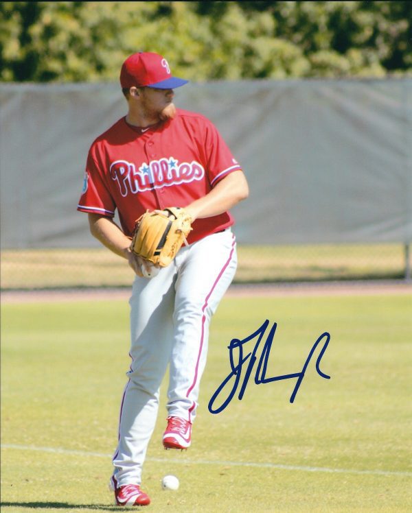 AUTOGRAPHED JAKE THOMPSON 8X10 Philadelphia Phillies Photo