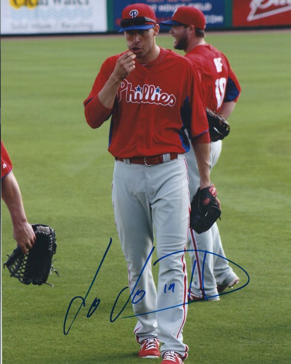 AUTOGRAPHED JOE MATHER 8X10 photo  Philadelphia Phillies