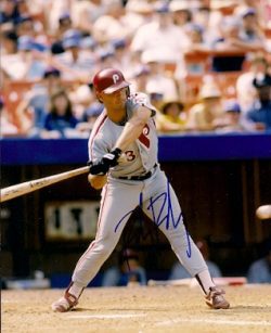 AUTOGRAPHED RANDY READY 8x10 Philadelphia Phillies Photo