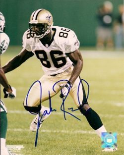 Autographed JAKE REED New Orleans Saints photo