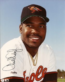 AUTOGRAPHED  photo ARTHUR RHODES Baltimore Orioles