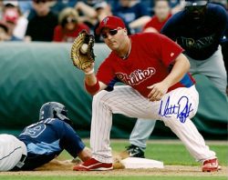 AUTOGRAPHED MATT RIZZOTTI photo  Philadelphia Phillies