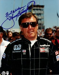 Auotgraphed JOHNNY RUTHERFORD - INDY RACING  Photo