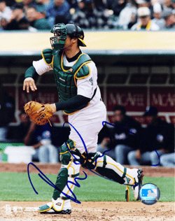 AUTOGRAPHED SIGNED photo RAMON HERNANDEZ Oakland A's