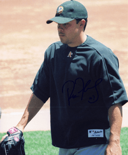 AUTOGRAPHED SIGNED photo RON FLORES Oakland A's