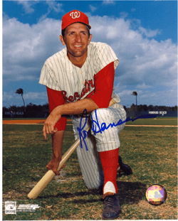 AUTOGRAPHED RON HANSEN 8x10 Washington Senators Photo