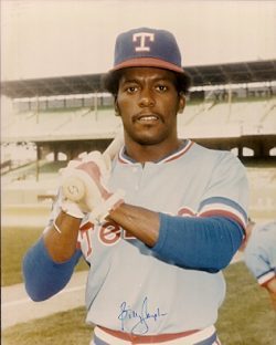 AUTOGRAPHED  photo BILLY SAMPLE Texas Rangers