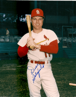 AUTOGRAPHED DICK SCHOFIELD St. Louis Cardinals photo