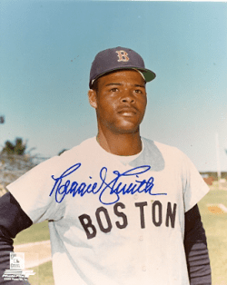 AUTOGRAPHED REGGIE SMITH 8x10 Boston Red Sox photo