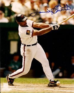 AUTOGRAPHED  photo LONNIE SMITH Baltimore Orioles
