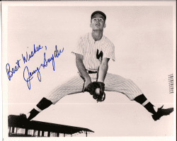 AUTOGRAPHED photo JERRY SNYDER Washington Senators
