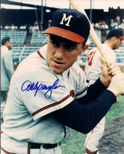 AUTOGRAPHED AL SPANGLER 8x10 Milwaukee Braves Photo