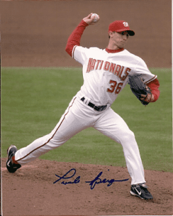 Autographed LAVELLE SPIEGLER Washington Nationals Photo