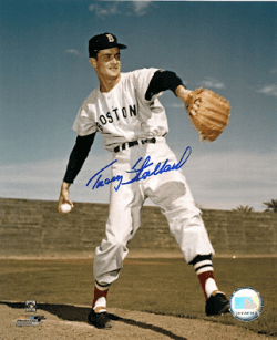 AUTOGRAPHED TRACY STALLARD Boston Red Sox photo