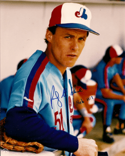 AUTOGRAPHED RANDY ST. CLAIRE Montreal Expos Photo