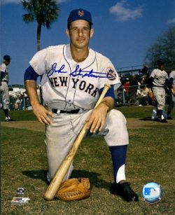 AUTOGRAPHED JOHN STEPHENSON 8X10 New York Mets photo