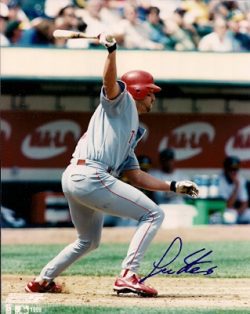AUTOGRAPHED  photo LEE STEVENS Texas Rangers