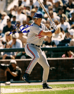 AUTOGRAPHED LEE STEVENS Montreal Expos Photo