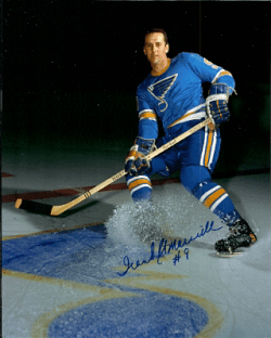 Autographed FRANK ST. MARSEILLE 8x10 St. Louis Blues Photo