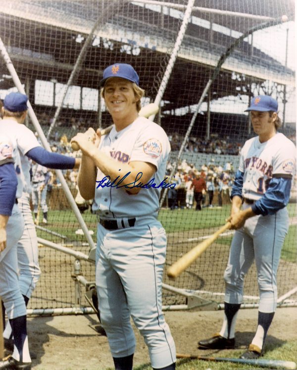 AUTOGRAPHED BILL SUDAKIS 8x10 New York Mets photo