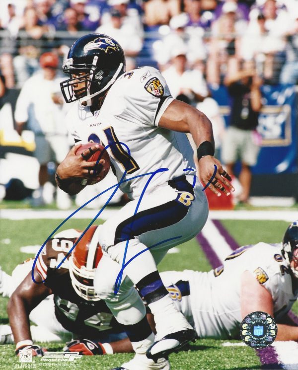 Autographed Jamal Lewis  8X10 Baltimore Ravens Photo