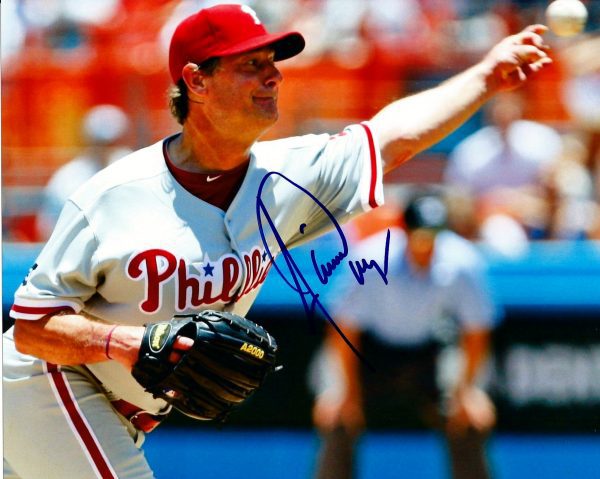 AUTOGRAPHED JAMIE MOYER photo Philadelphia Phillies