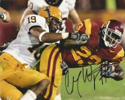 Autographed CHAUNCEY WASHINGTON  USC Trojans Photo