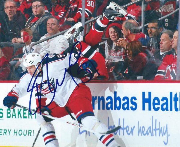 Autographed Fedor Tyutin Columbus Blue Jackets 8x10 photo - COA