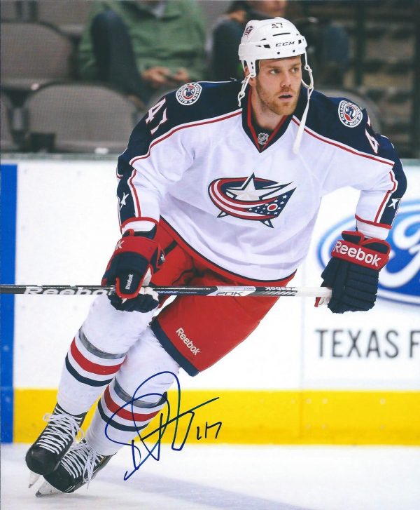 Autographed Dalton Prout  8X10 Columbus Blue Jackets Photo