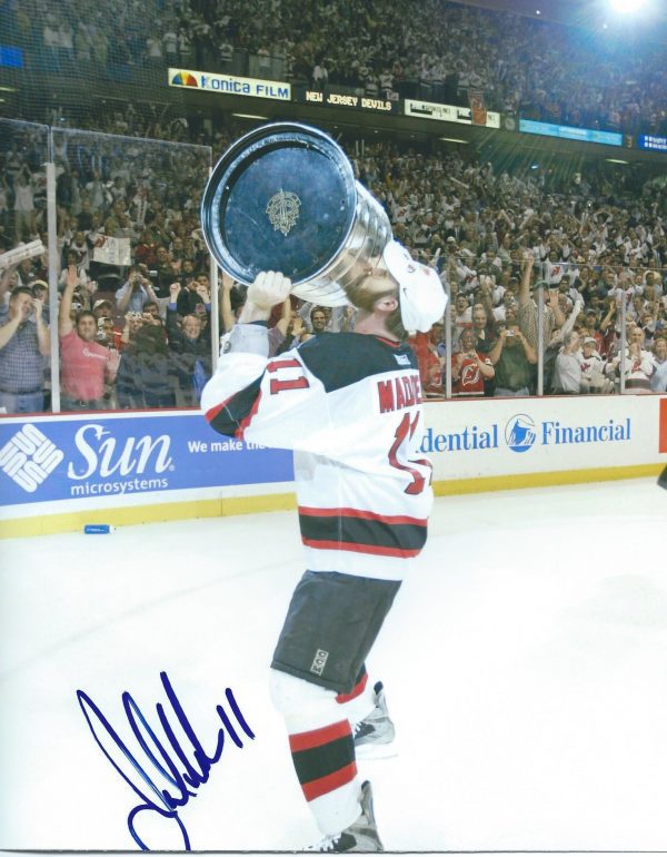 Autographed John Madden  8X10 New Jersey Devils Photo