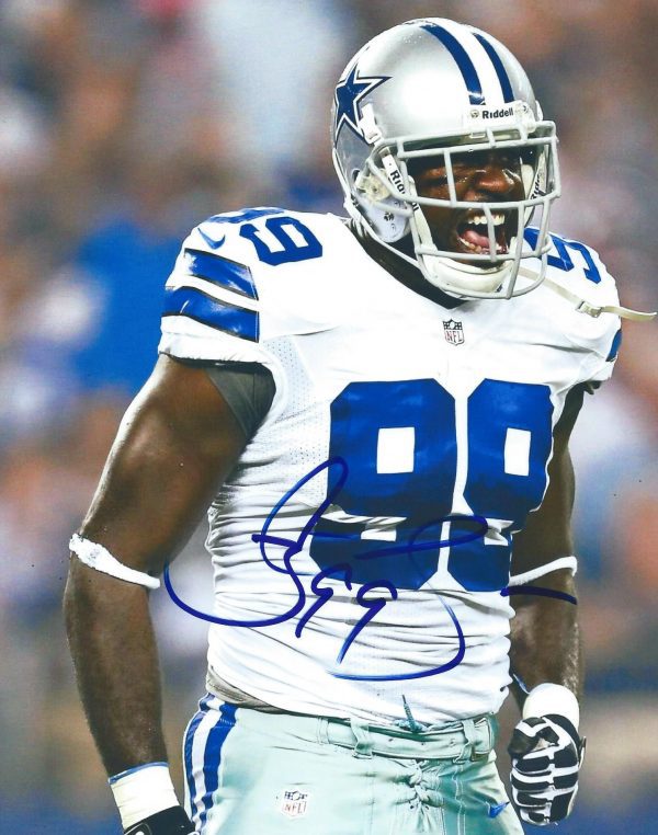 Autographed George Selvie  8x10 Dallas Cowboys Photo