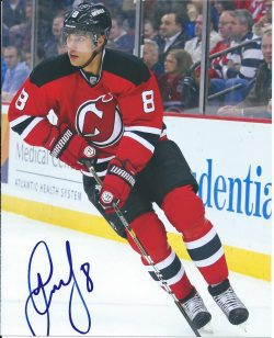 Autographed DAINIUS ZUBRUS 8X10 New Jersey Devils Photo