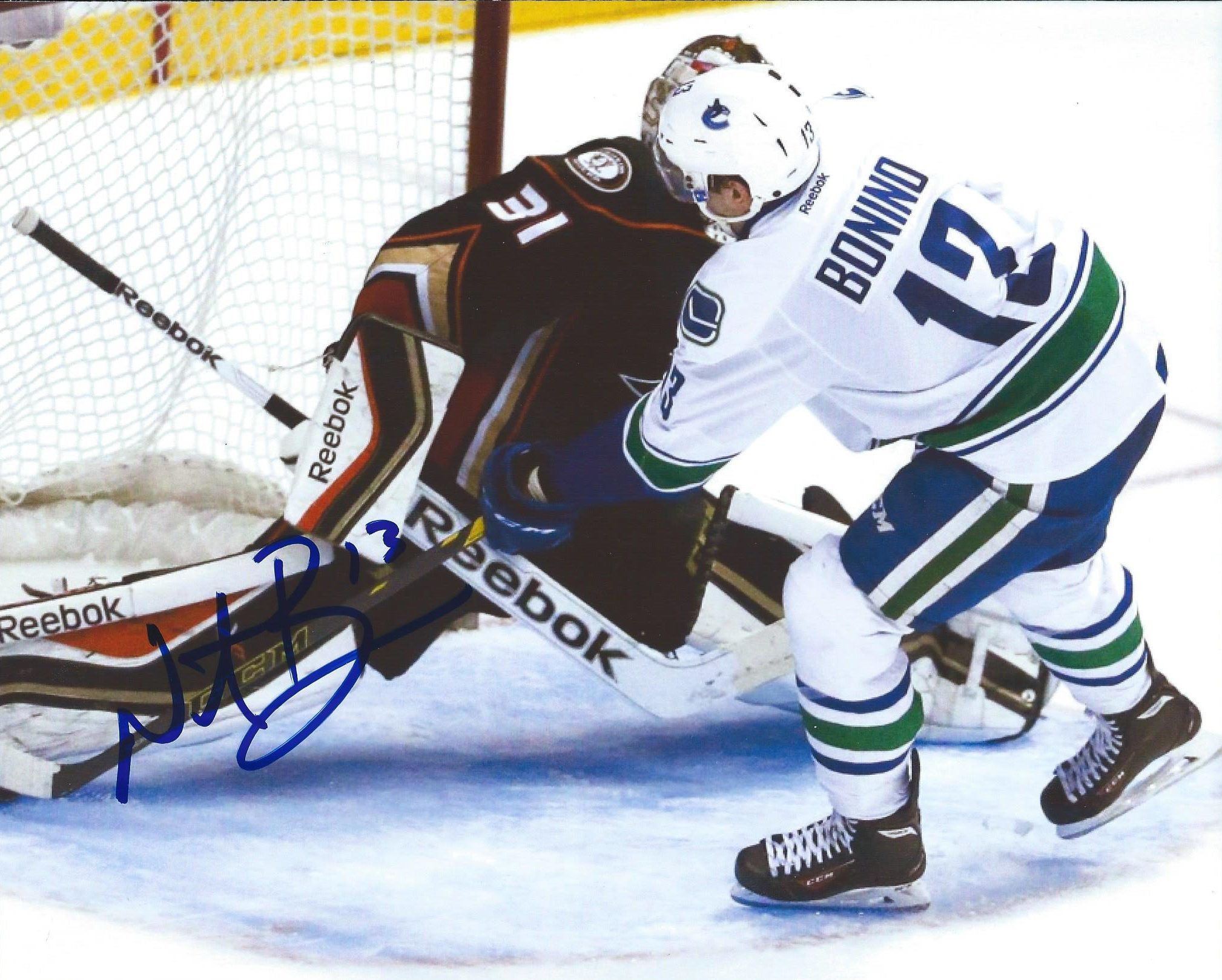 Autographed KIRK MCLEAN Canucks Photos - Main Line Autographs