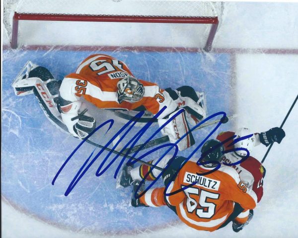 Autographed Nick Schultz  8X10 Philadelphia Flyers Photo