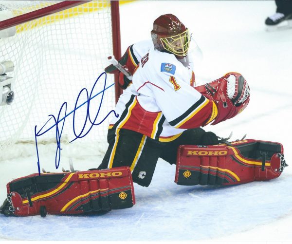 Autographed Jonas Hiller Calgary Flames 8x10 Photo