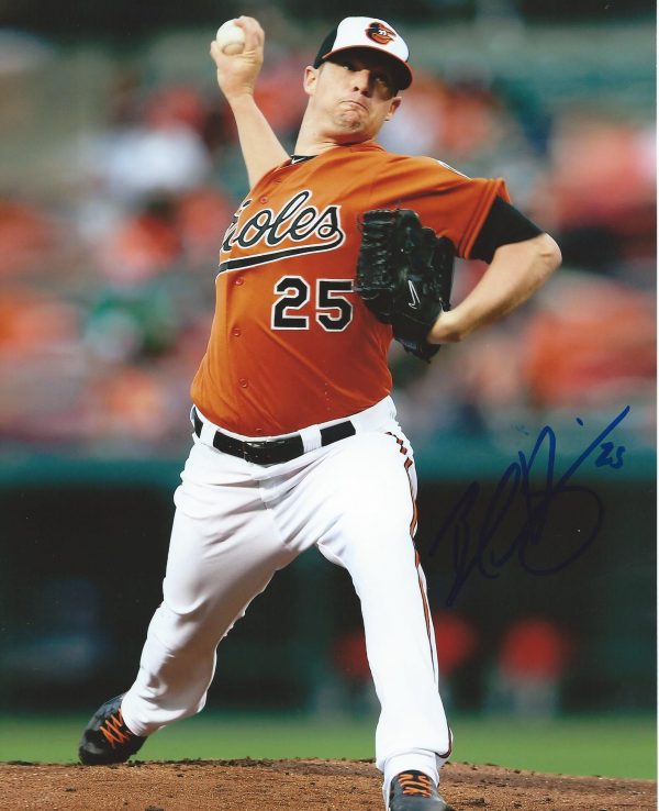 AUTOGRAPHED Bud Norris  8X10 Baltimore Orioles Photo