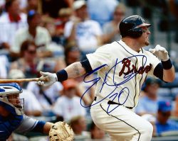 AUTOGRAPHED Eric Hinske 8X10 Atlanta Braves photo
