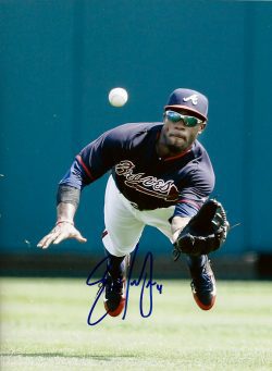 AUTOGRAPHED Eric Young, Jr 8X10 Atlanta Braves photo