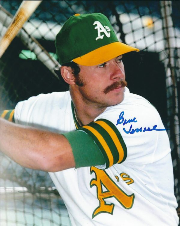 AUTOGRAPHED GENE TENACE 8X10 OAKLAND A's Photo
