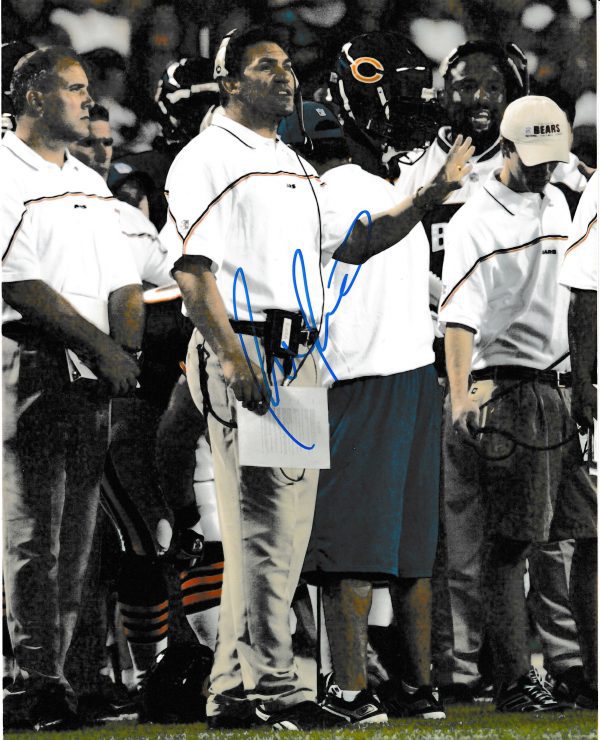 Autographed 8X10 Photo - RON RIVERA Chicago Bears