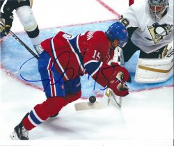 Autographed TOMAS FLEISCHMANN 8X10 Montreal Canadiens Photo