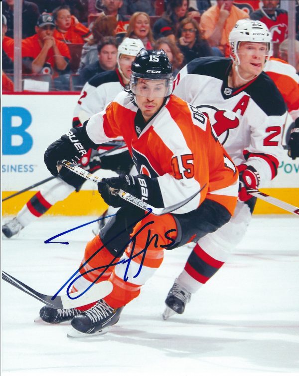 Autographed  MICHAEL DEL ZOTTO 8X10 Philadelphia Flyers Photo